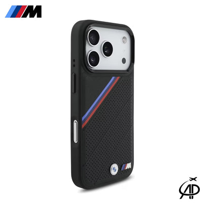 BMW Originals Carbon Tricolor Stripe Magsafe Mobile case for iphone 17 Series