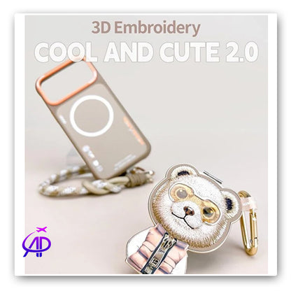 Nimmy Friends 3D Bear Puffer Jacket Magnetic Charge Phone Case - Style & Protection