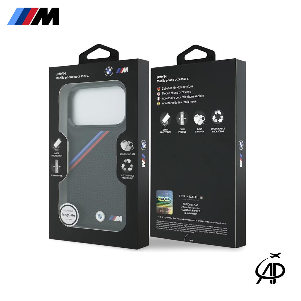 BMW Originals Carbon Tricolor Stripe Magsafe Mobile case for iphone 17 Series