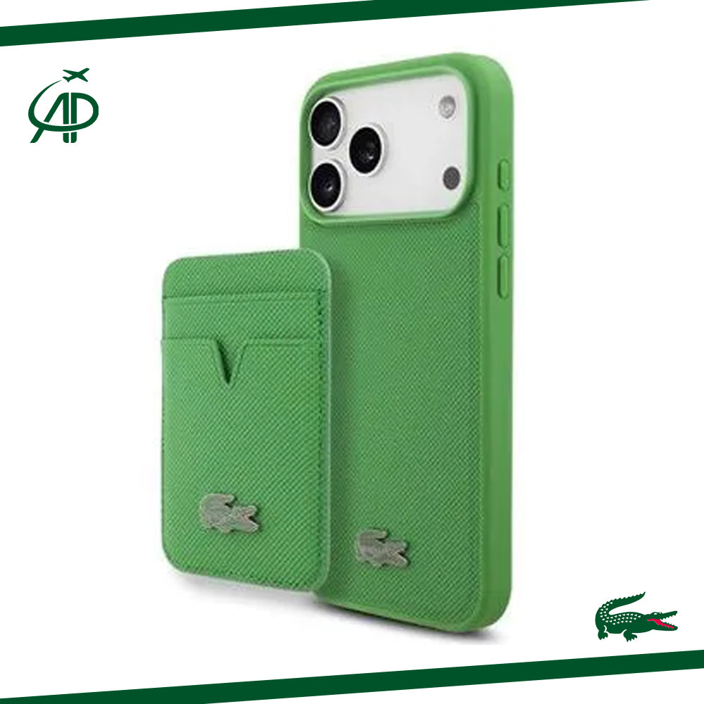 Lacoste Signature Pique Magnetic Card Holder