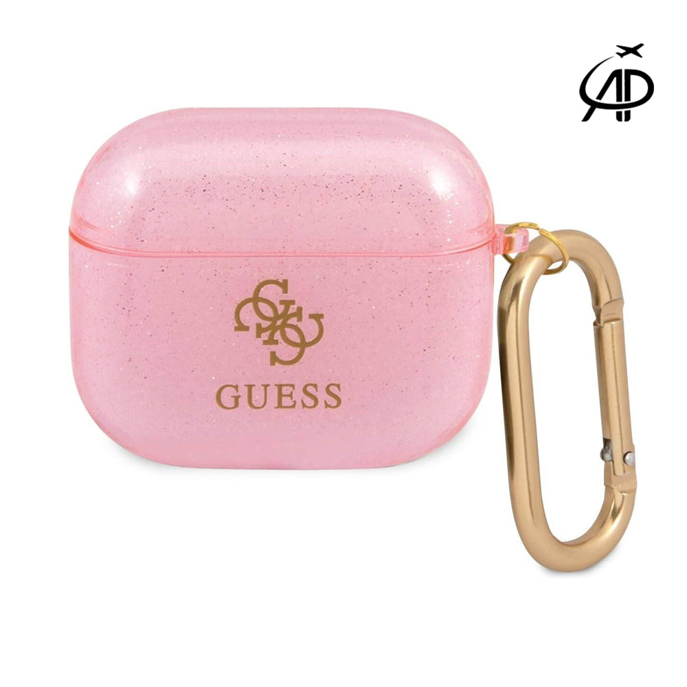 Guess Pink Glitter AirPods Case for AirPods 3 - Light Weight Protection