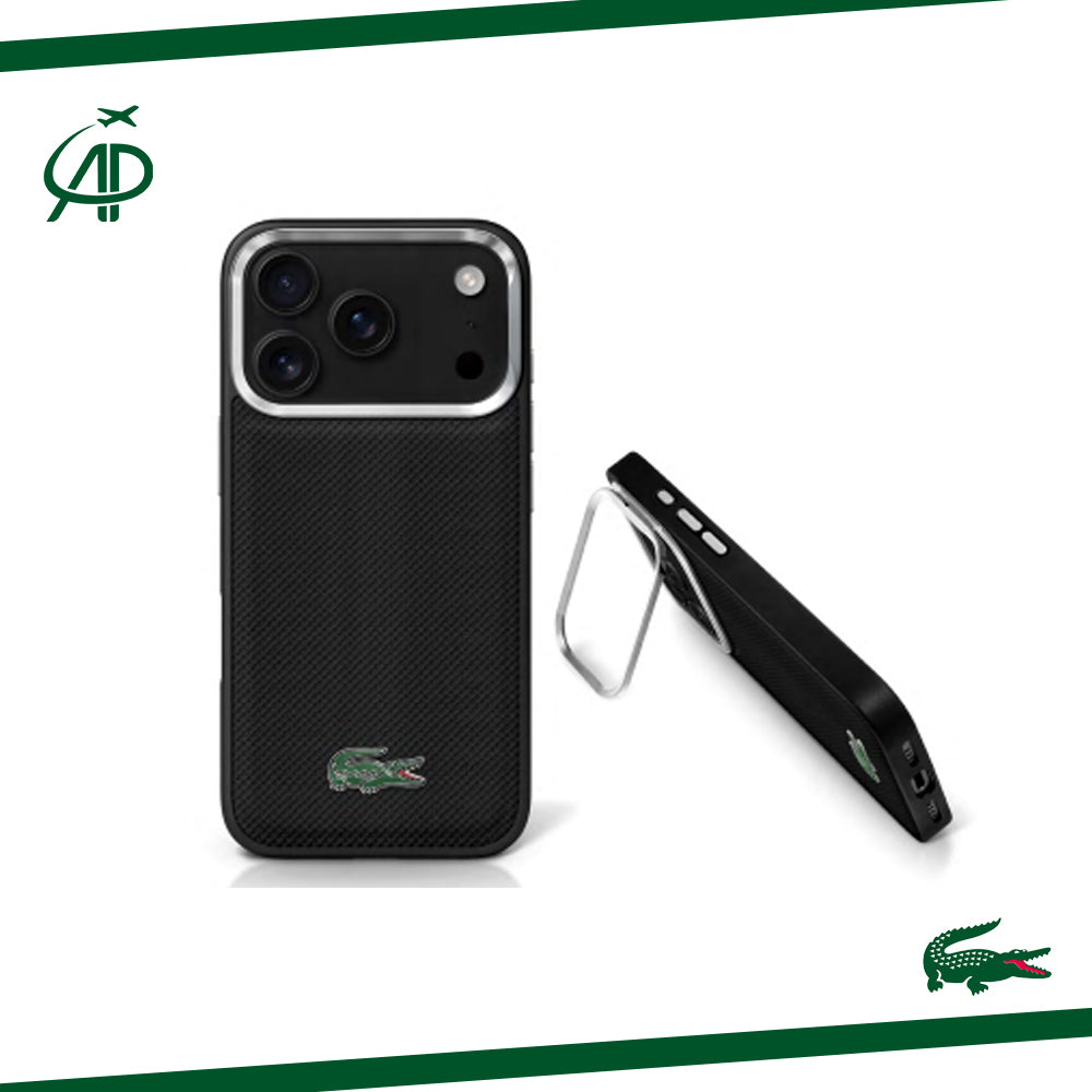 Premium Lacoste Kickstand Phone Cover with Textured Grip