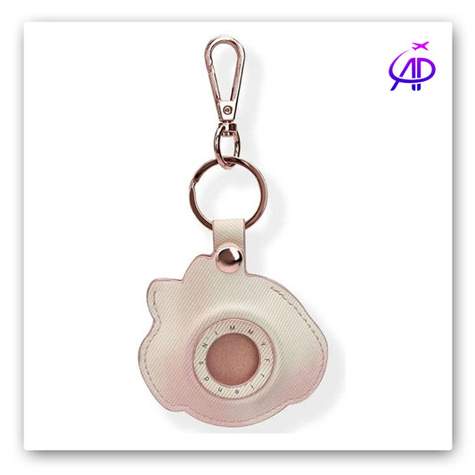 Nimmy Friends 'Pretty Puppy' Embroidered Keychain/Bag Charm with Pink Bow