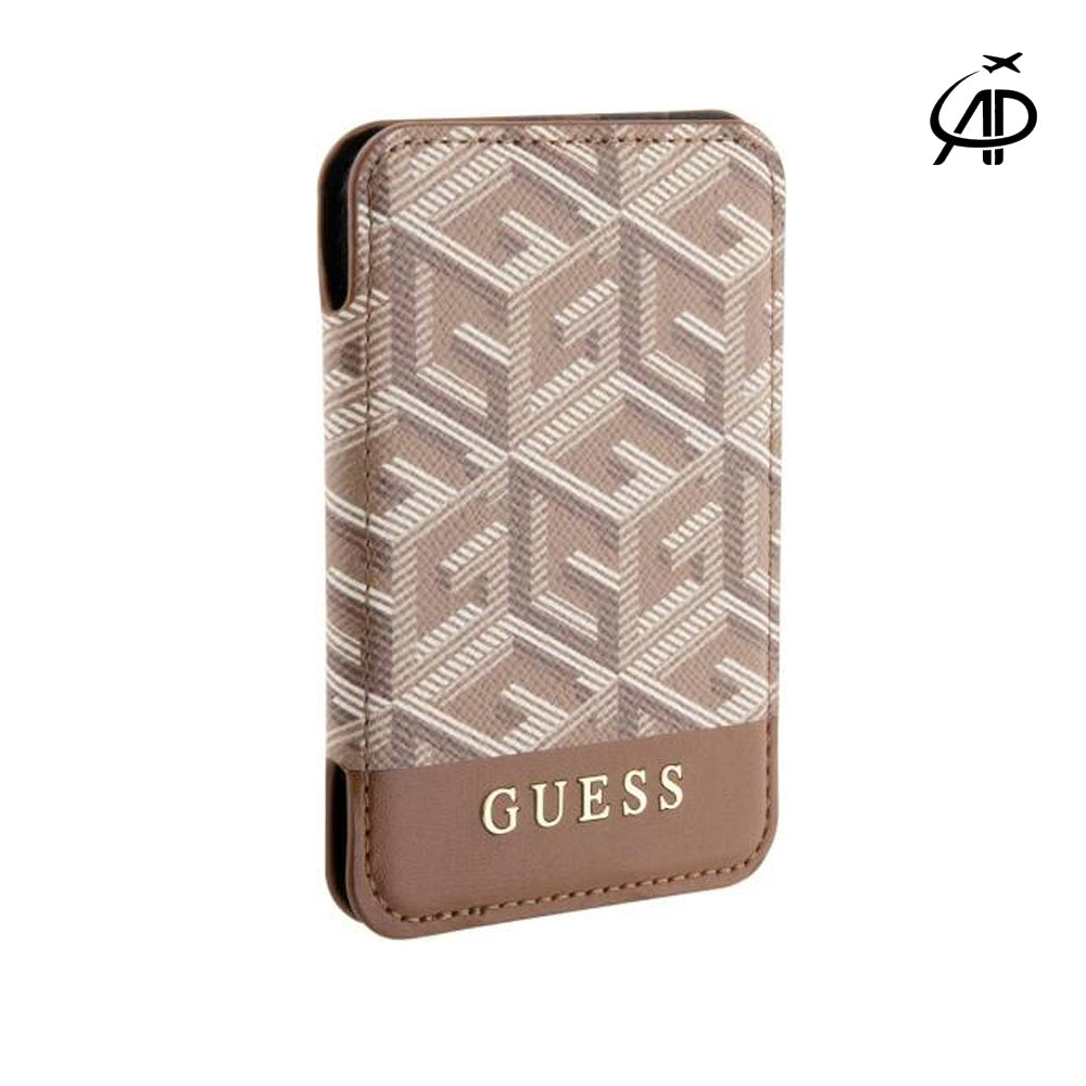 Guess 4G/G-Cube MagSafe Wallet & Stand - 2-in-1 Magnetic Card Holder
