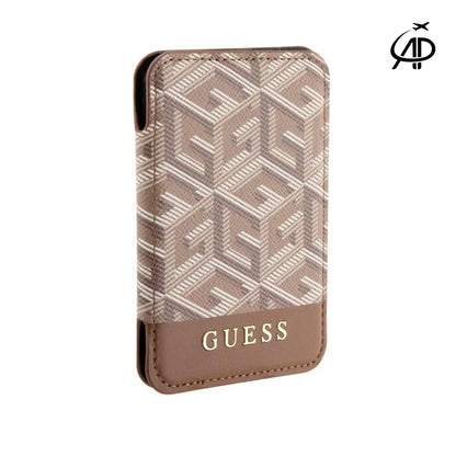 Guess 4G/G-Cube MagSafe Wallet & Stand - 2-in-1 Magnetic Card Holder