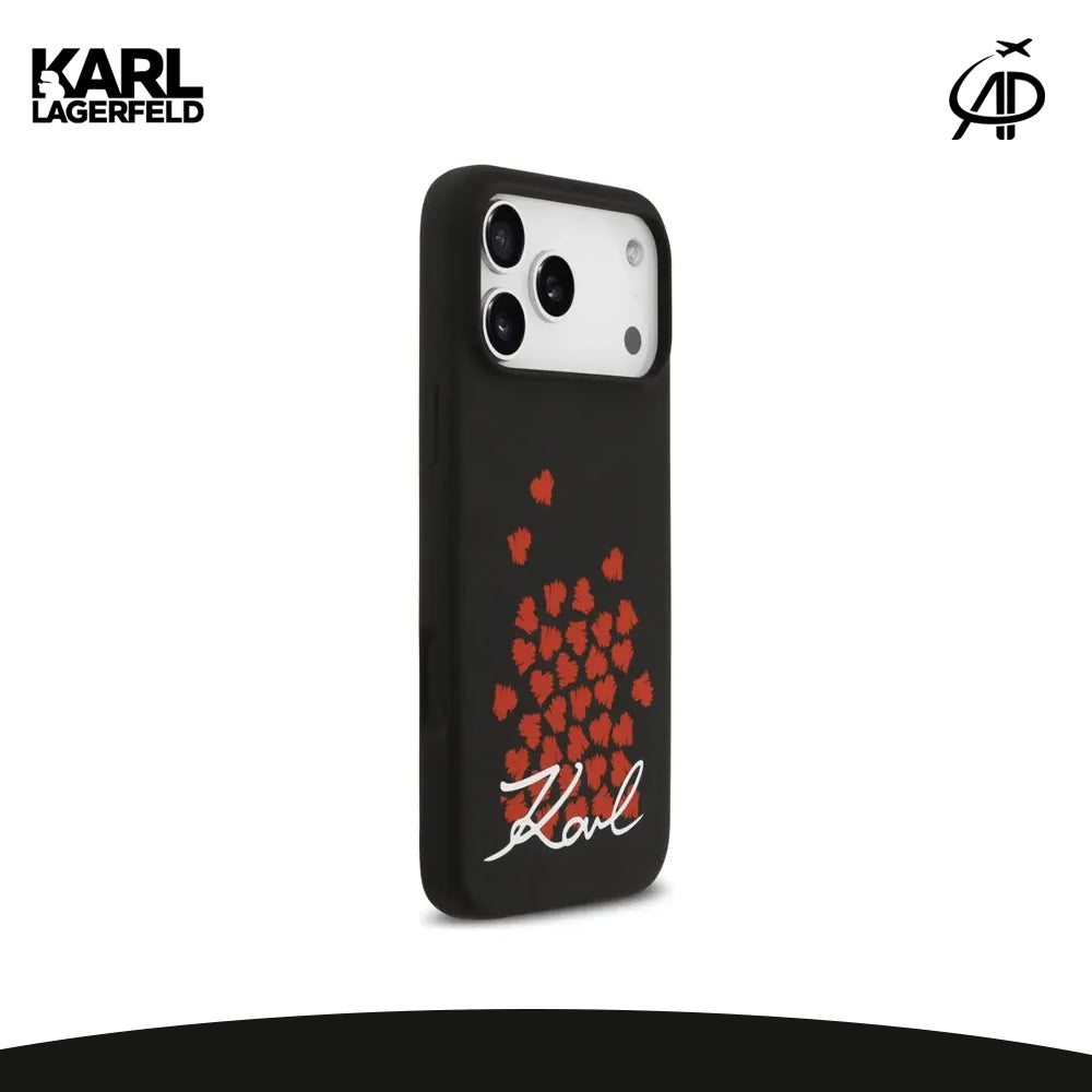 Karl Lagerfeld Falling Hearts Signature Phone Case