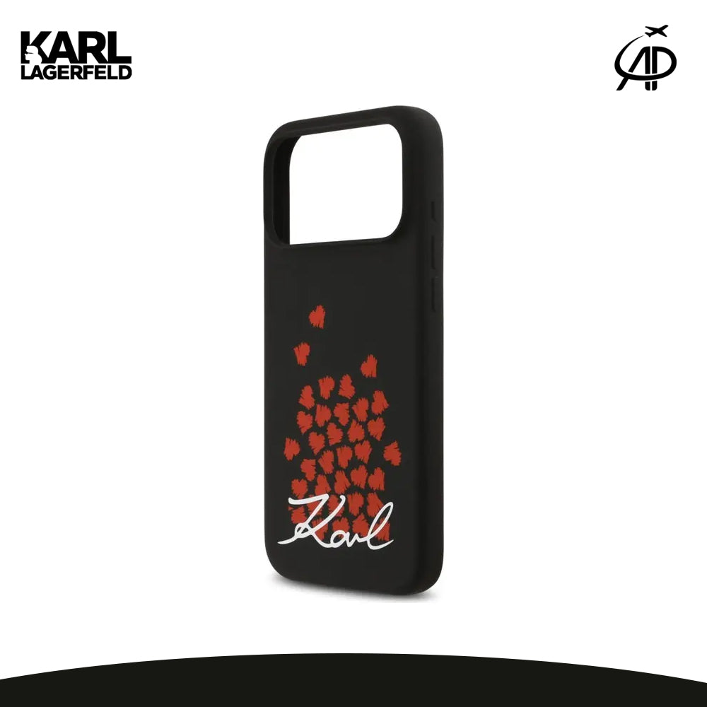 Karl Lagerfeld Falling Hearts Signature Phone Case