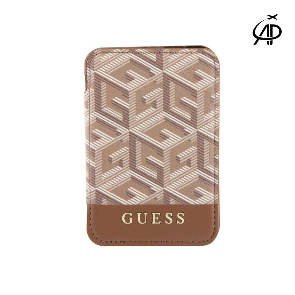 Guess 4G/G-Cube MagSafe Wallet & Stand - 2-in-1 Magnetic Card Holder