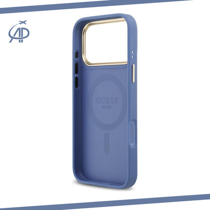 Guess Black & Gray Monogram iPhone Case with Gold Accents