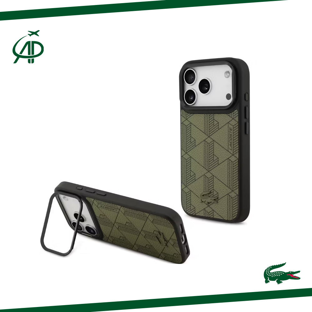 Premium Lacoste Kickstand Phone Cover with Textured Grip