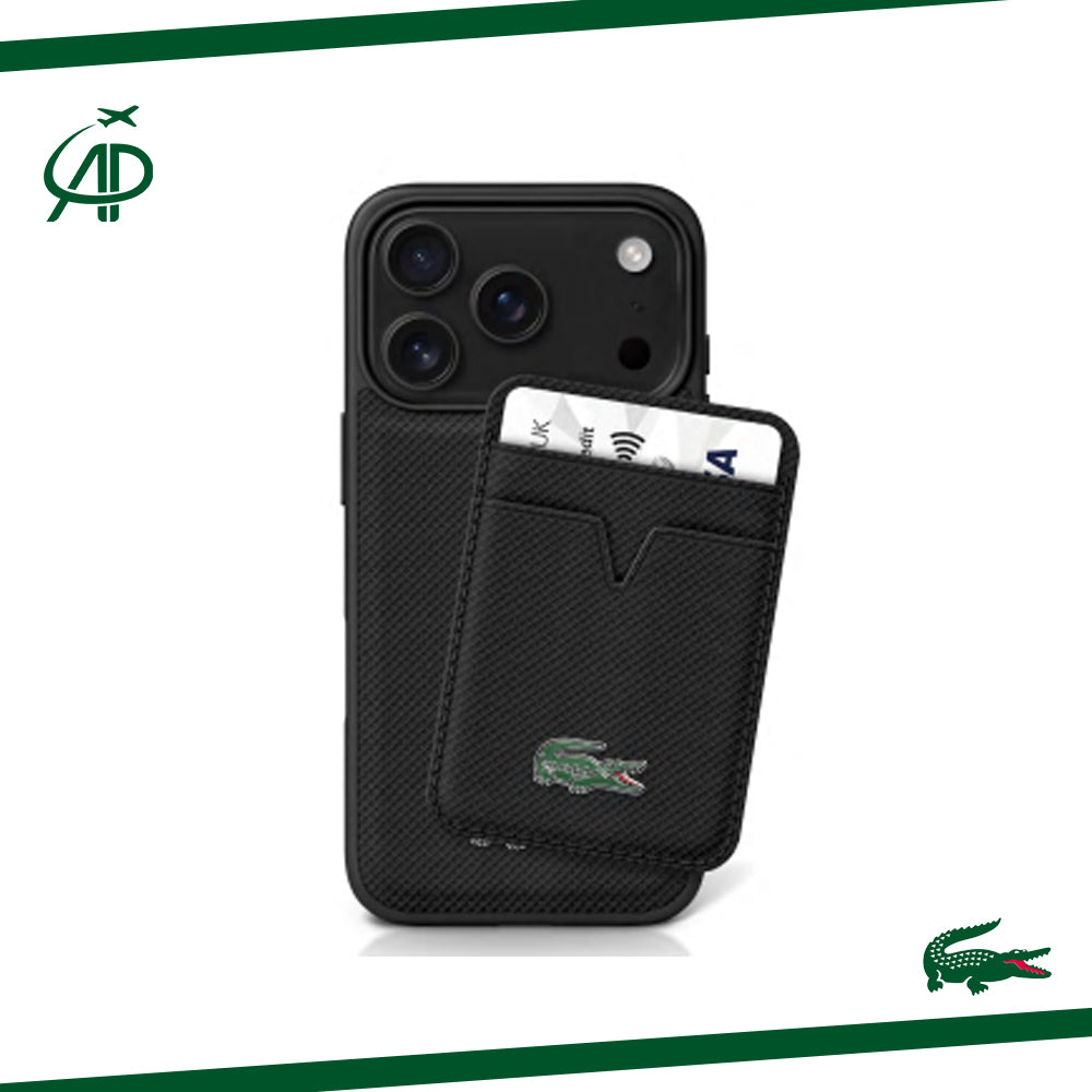 Premium Lacoste Pique Case with Detachable Wallet/Card Holder