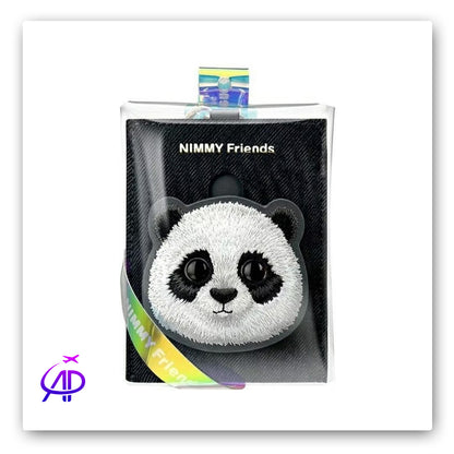Nimmy Friends Embroidered Panda Card Holder