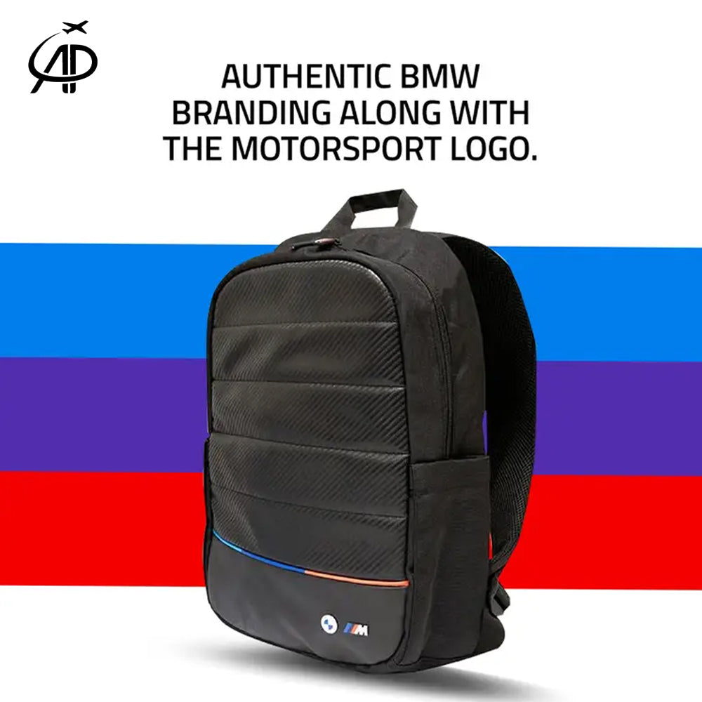 BMW M Motorsport Urban Backpack | Carbon Effect Panel