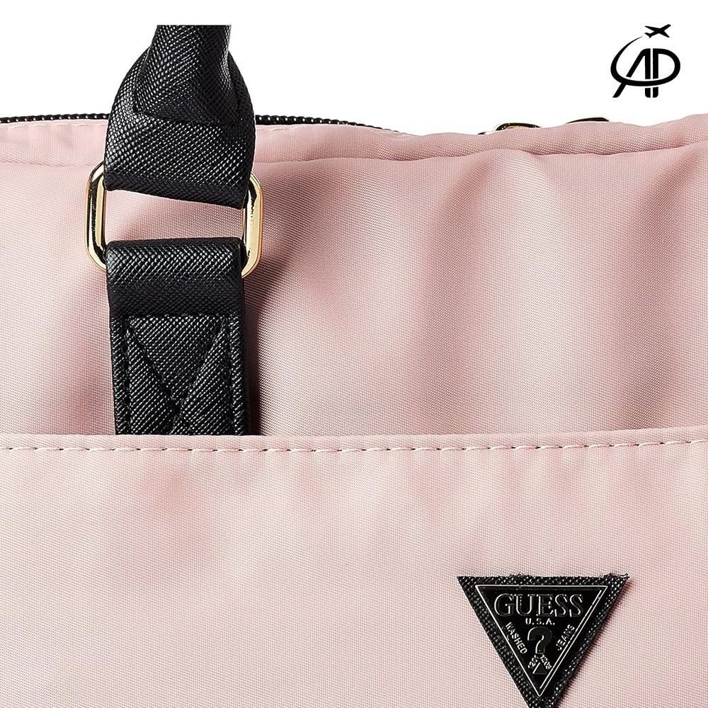 GUESS Padded Laptop Bag | Pink Nylon