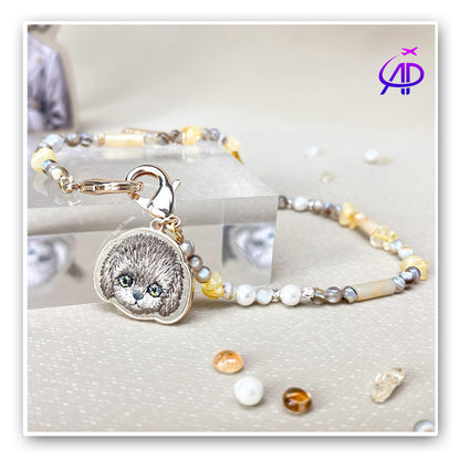 Elegant NIMMY FRIENDS  Stone Pet Charm Accessory