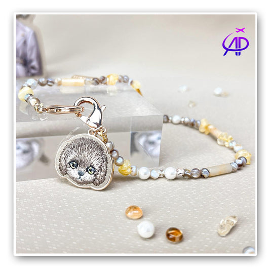 Elegant NIMMY FRIENDS  Stone Pet Charm Accessory