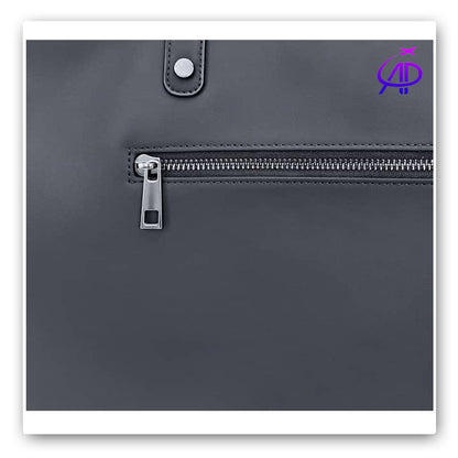 NIMMY FRIENDS Versatile Black Shoulder Tote with Unique Pet Accessories