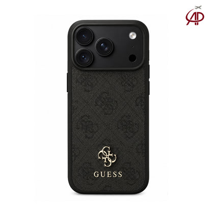 GUESS Premium Black Monogram Phone Cover | Designer Case