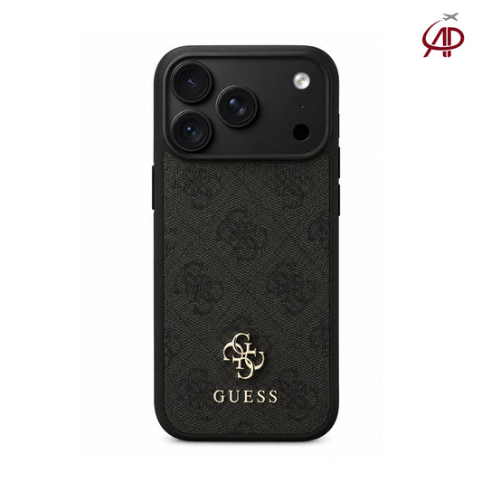 GUESS Premium Black Monogram Phone Cover | Designer Case