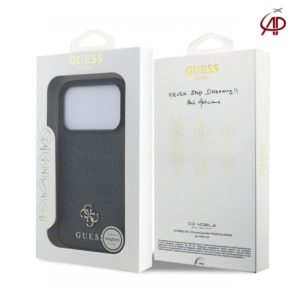 GUESS Premium Black Monogram Phone Cover | Designer Case
