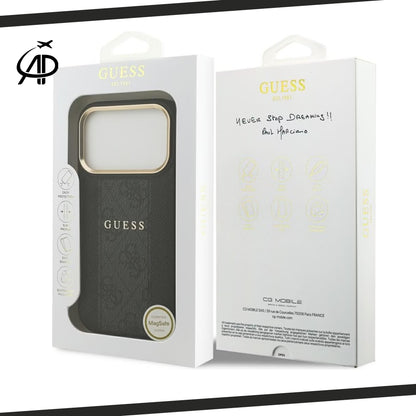 Guess Monogram & Gold Plated Wordmark Case ✨