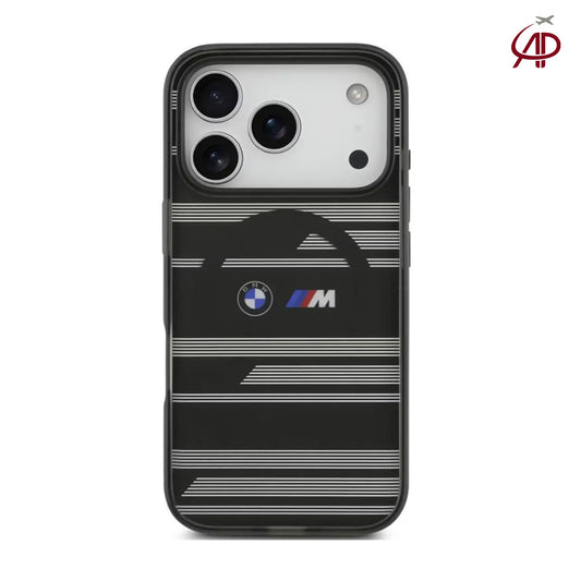 BMW M Sport Striped Phone Cover | Premium Black Case