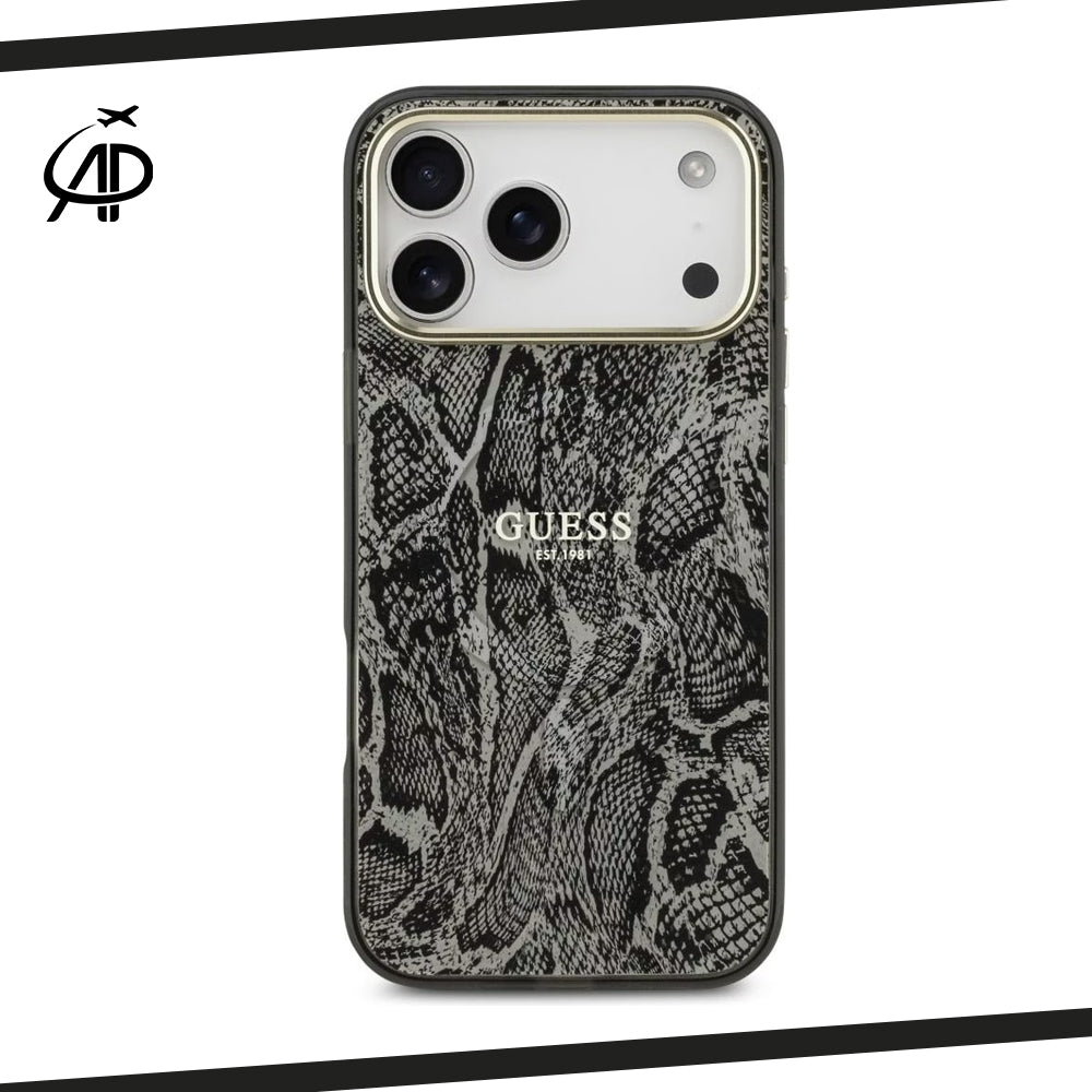 Guess Lux Python/Snake Skin Print Case with Gold Accents
