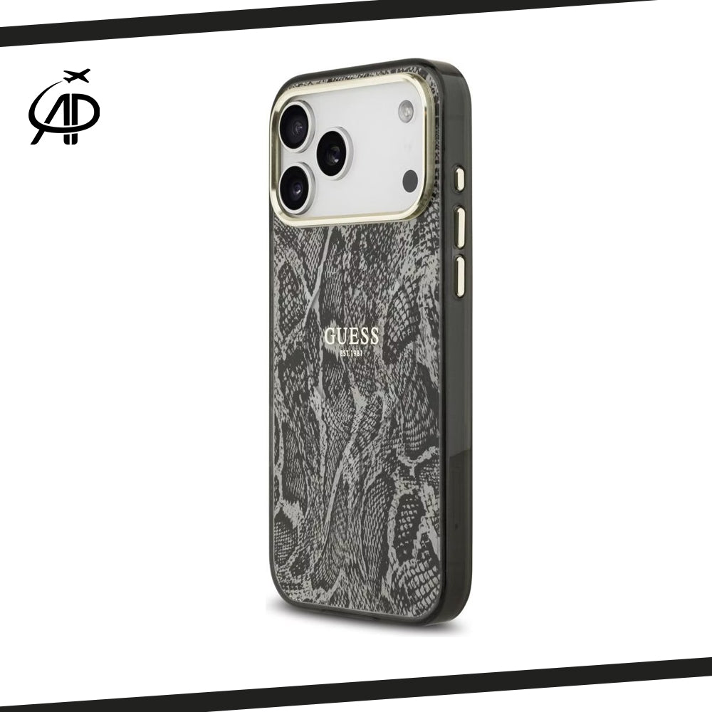 Guess Lux Python/Snake Skin Print Case with Gold Accents