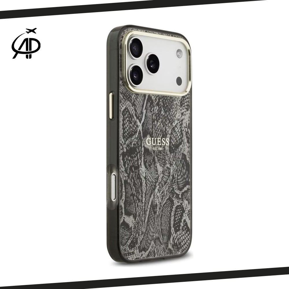 Guess Lux Python/Snake Skin Print Case with Gold Accents