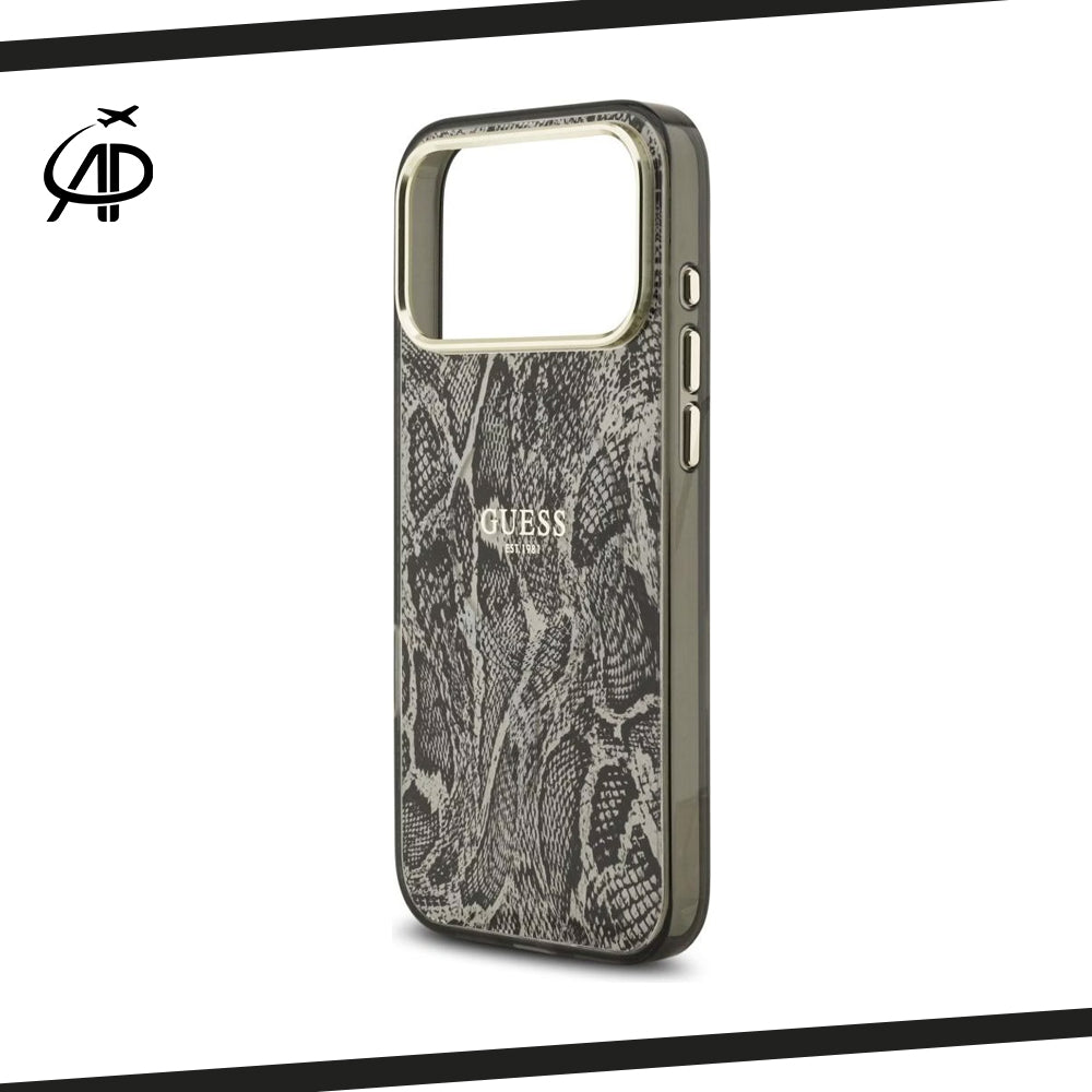 Guess Lux Python/Snake Skin Print Case with Gold Accents