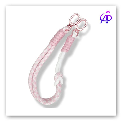 Chic Pink Pattern Phone/Bag Charm Lanyard