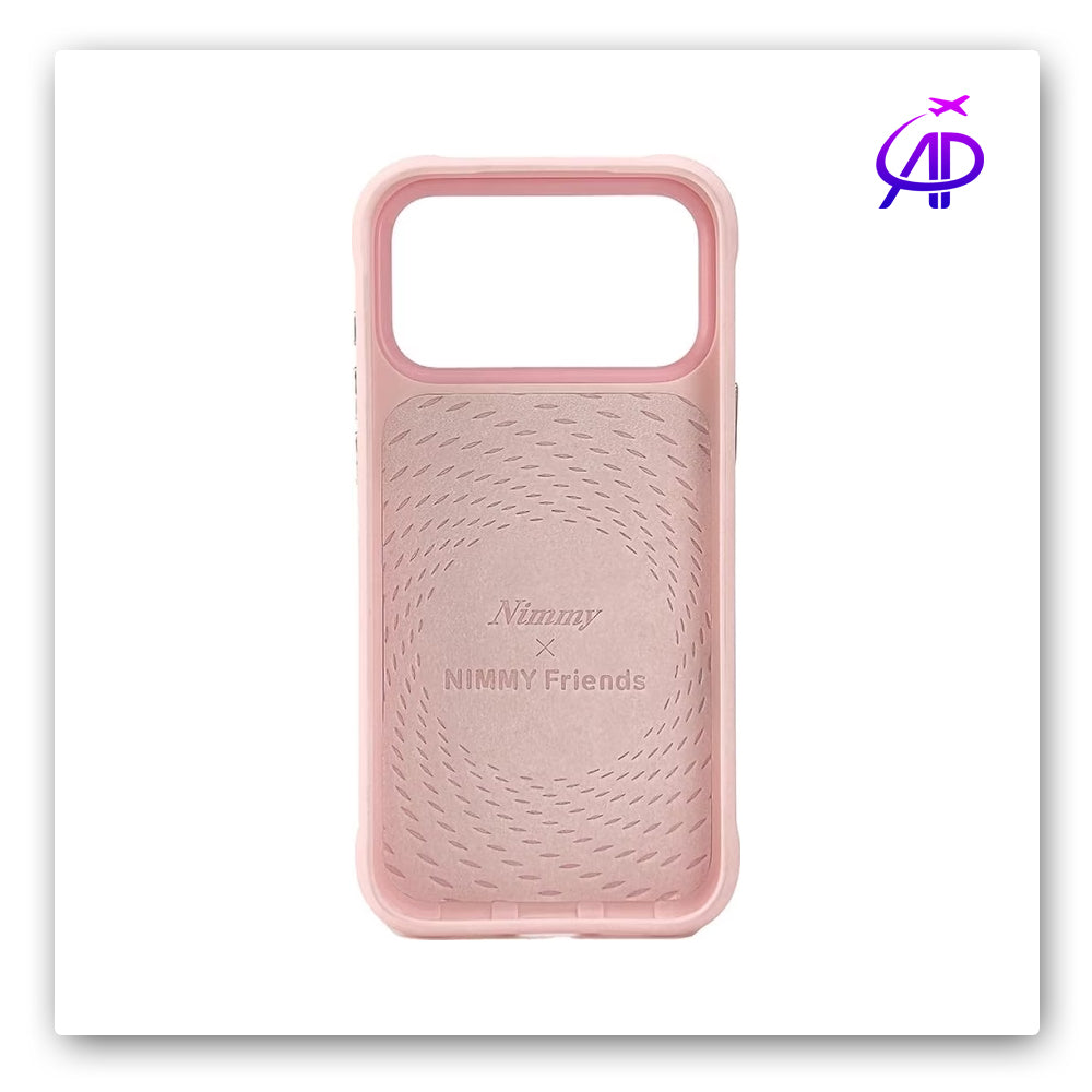 Nimmy Friends Cute Fluffy Dog Pink Magnetic Protection Case