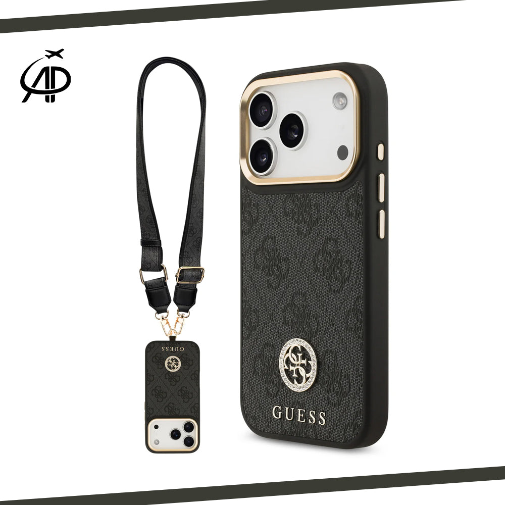 Luxurious Guess Crossbody Case Set with 4G Logo and Gold Accents