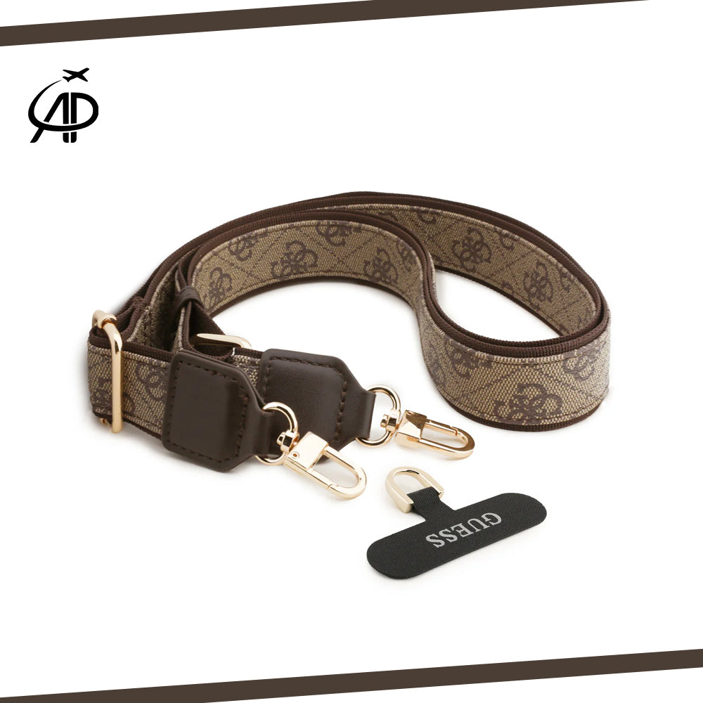 Luxurious Guess Crossbody Case Set with 4G Logo and Gold Accents