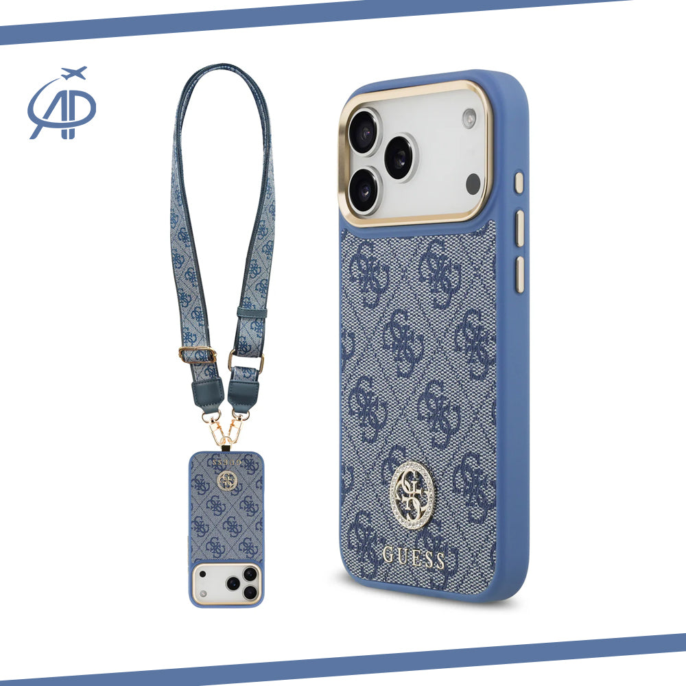 Luxurious Guess Crossbody Case Set with 4G Logo and Gold Accents