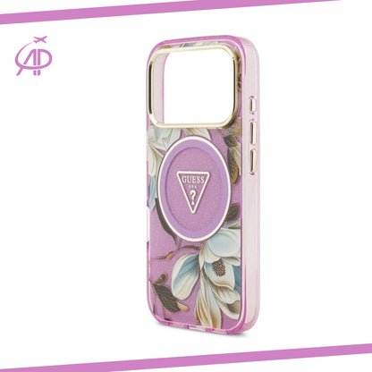Vibrant Guess Magnolia Flower Cover with Magnetic Ring