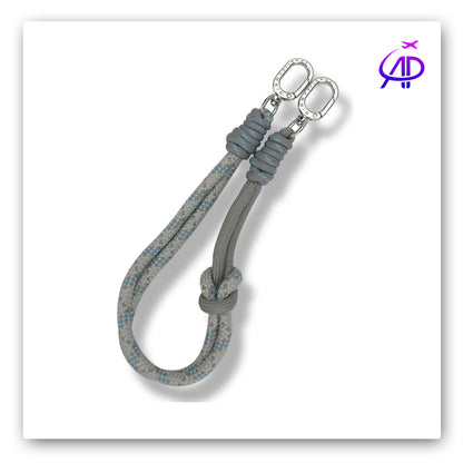 Nimmy Friends Grey & Blue Patterned Crossbody Phone Strap/Lanyard