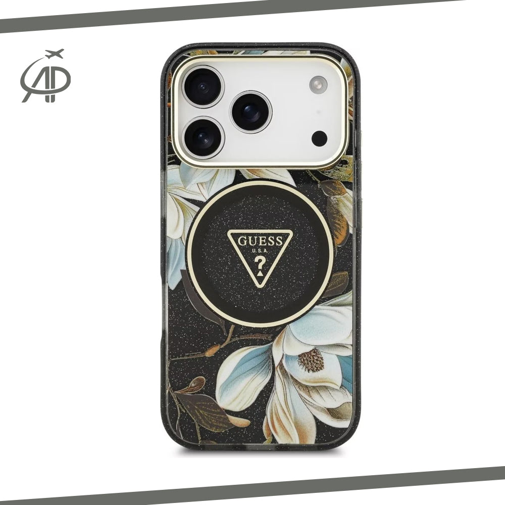 Vibrant Guess Magnolia Flower Cover with Magnetic Ring