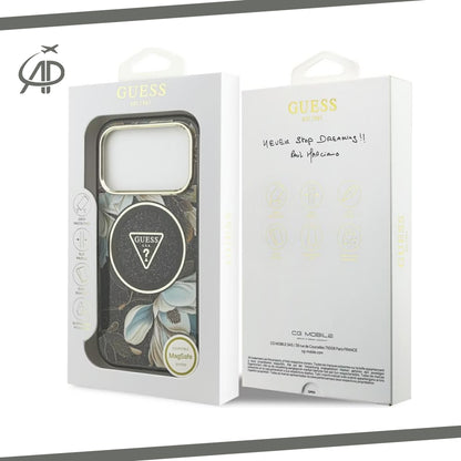 Vibrant Guess Magnolia Flower Cover with Magnetic Ring