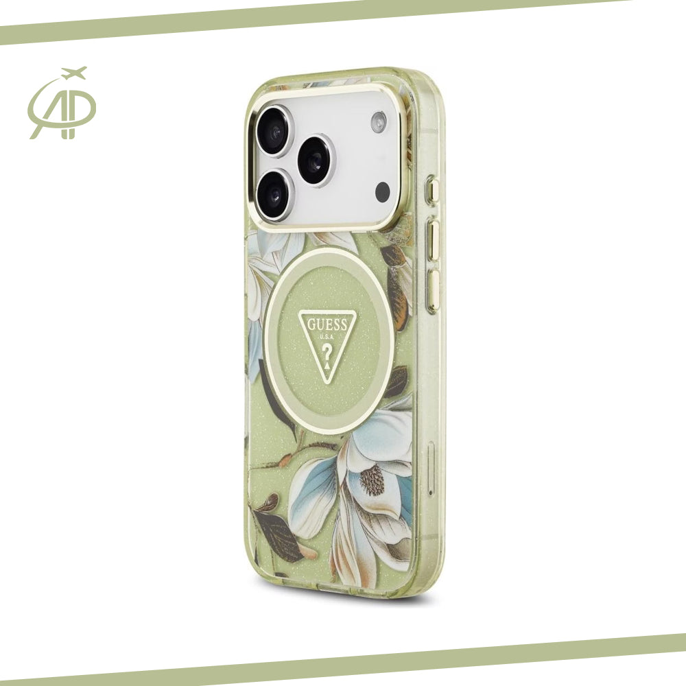 Vibrant Guess Magnolia Flower Cover with Magnetic Ring