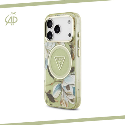 Vibrant Guess Magnolia Flower Cover with Magnetic Ring