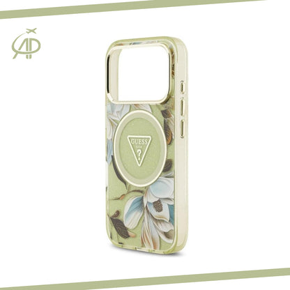 Vibrant Guess Magnolia Flower Cover with Magnetic Ring