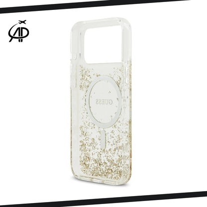 Dazzling Guess Foil Flakes Phone Cover with Magnetic Ring