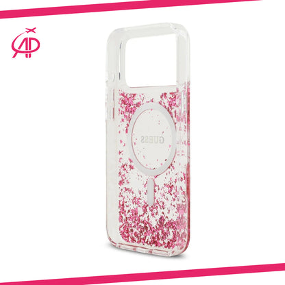 Dazzling Guess Foil Flakes Phone Cover with Magnetic Ring