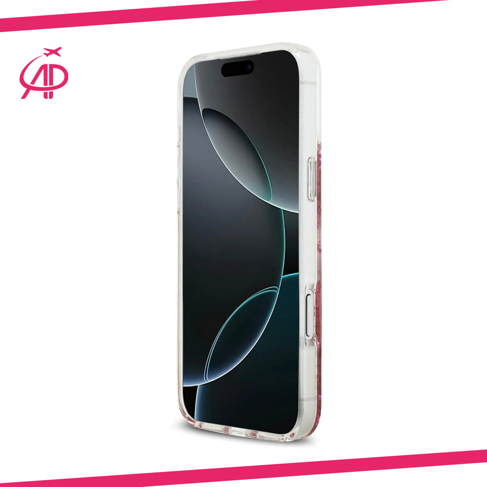 Dazzling Guess Foil Flakes Phone Cover with Magnetic Ring