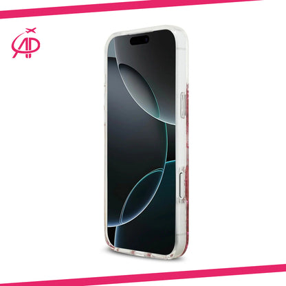 Dazzling Guess Foil Flakes Phone Cover with Magnetic Ring