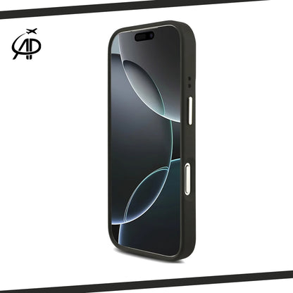 Luxurious Guess Signature Monogram Emblem Phone Cover - Black/Brown