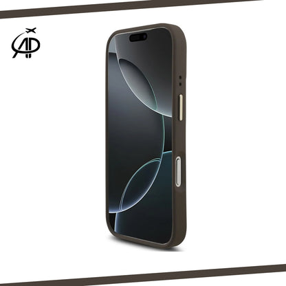 Luxurious Guess Signature Monogram Emblem Phone Cover - Black/Brown