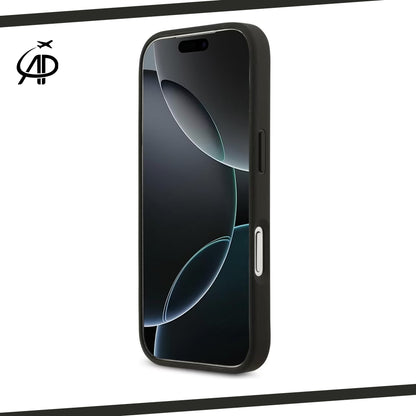 Guess Black Floral Print Case with Metallic 4G Logo