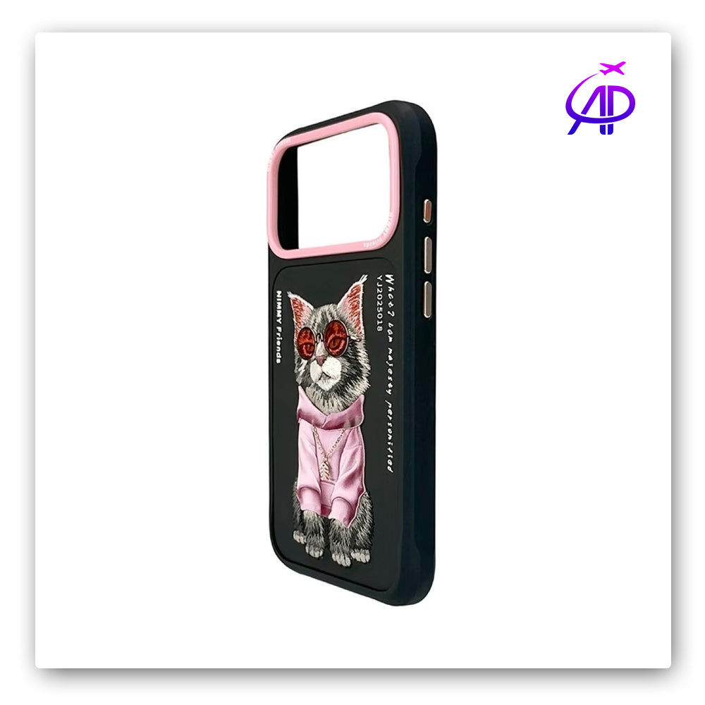 Nimmy Friends Sassy Cat Majesty Pink Hoodie Magnetic Case